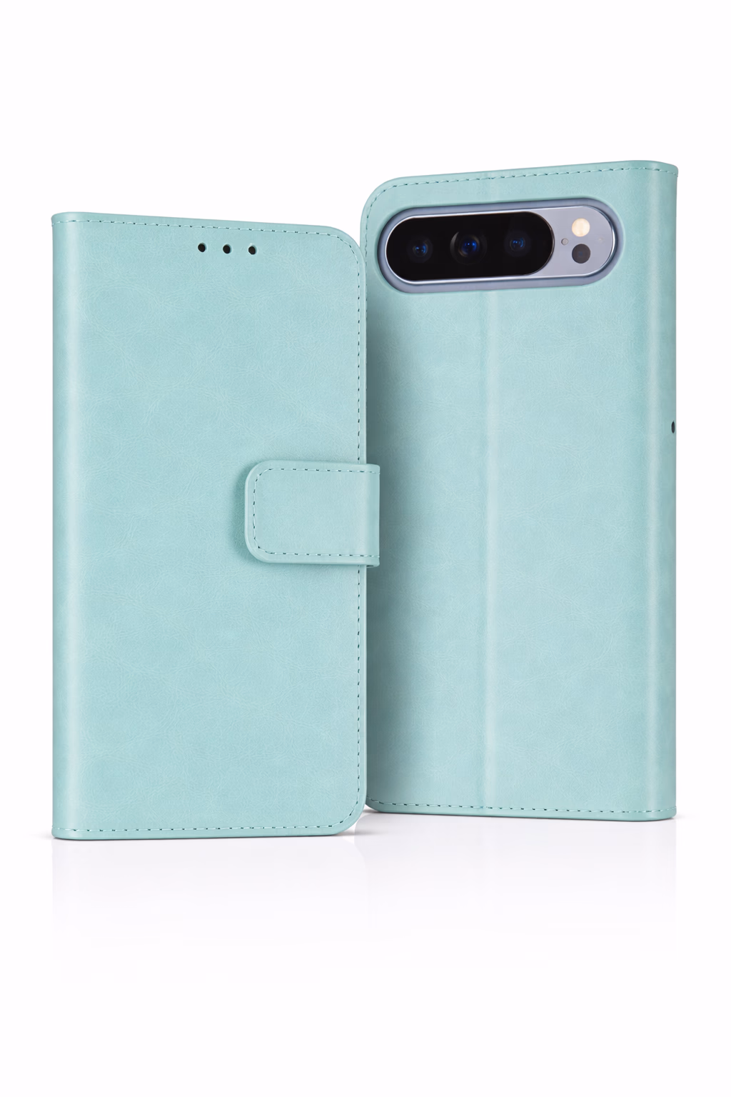 Google Pixel 9/9 Pro - Classic Leather Wallet - Teal